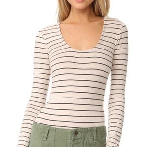 Madewell striped body suit